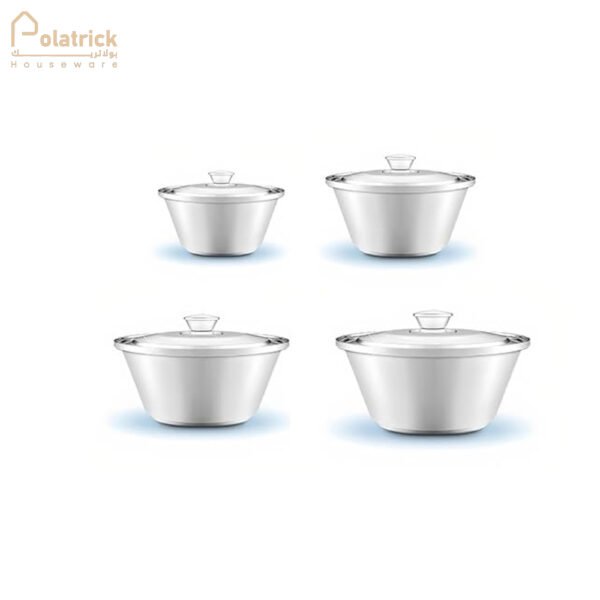 طقم حلل تلاجة السلطان ٤ قطعة