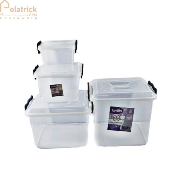علبة خزين مربعة – 6 لتر