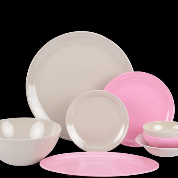 طقم عشا ميلامين 24ق ألوان انسباير