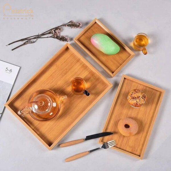 طقم صينية خشب  ٣قطعة